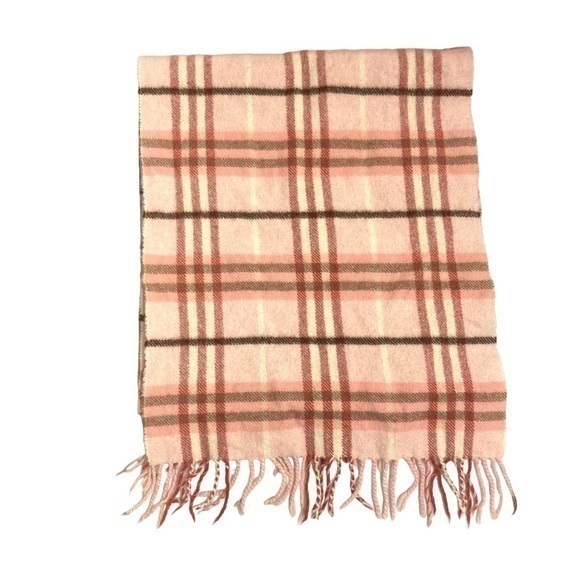 Burberrys Burberry vintage pink cashmere scarf